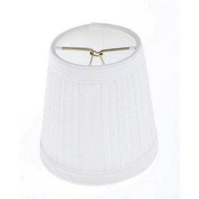 Satco Shade - Pleated Clip-On in White