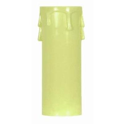 Satco 2" Edison Candle Cover in Ivory/Ivory