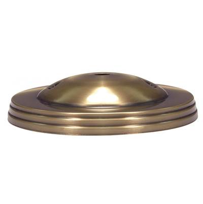 Satco Smooth Vintage Canopy in Antique Brass