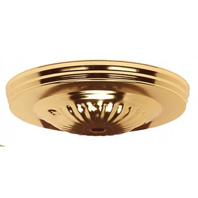 Satco Ribbed Vintage Canopy in Brass