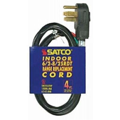 Satco 15 Foot 16/3 SJTW Outdoor Cable in Orange