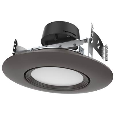 Satco 5-6" 10.5W Recessed Downlight - Selectable Color Temperature in Bronze