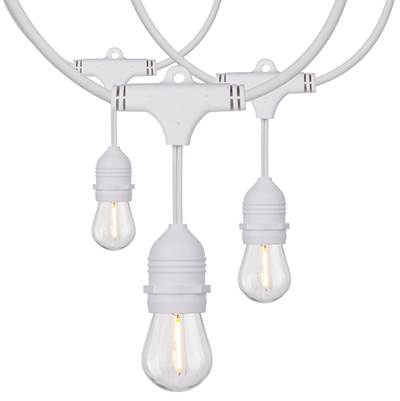 Satco 24 Ft String Light - S14 LED - 2200K in White