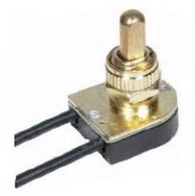 Satco Push On/Off Switch in Nickel Plated