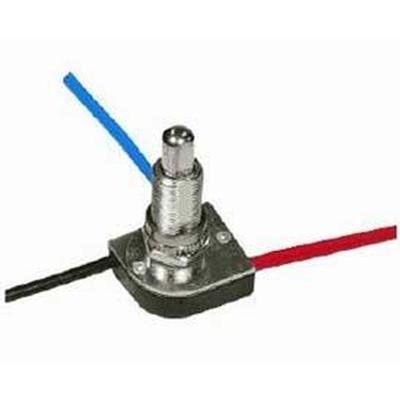 Satco 3-Way Push Switch - 5/8" in Brass Plated