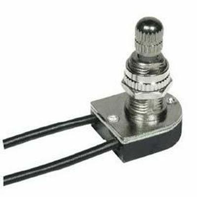 Satco Rotary On/Off Switch in Nickel Plated