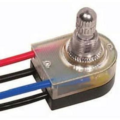 Satco 3-Way Rotary Switch in Brass Plated