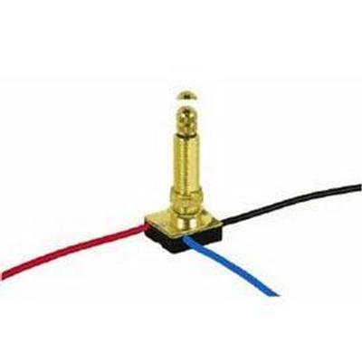 Satco 3-Way Rotary Switch 1-1/8" in Brass Plated