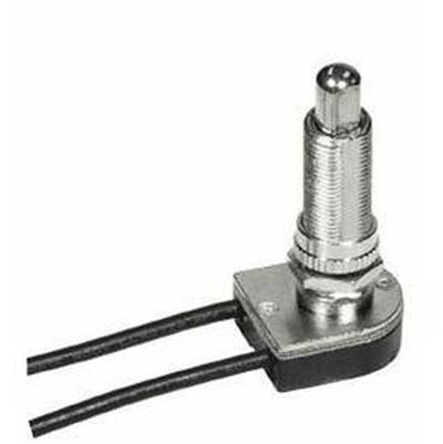 Satco On/Off Push Switch 1-1/8" in Nickel Plated