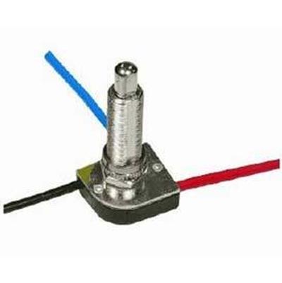Satco 3-Way Push Switch - 1-1/8" in Nickel Plated