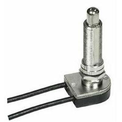 Satco On/Off Push Switch - 1-1/2" in Nickel Plated