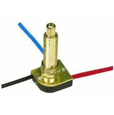 Satco 3-Way Push Switch - 1-1/2" in Brass Plated