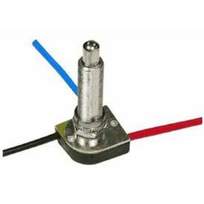 Satco 3-Way Push Switch - 1-1/2" in Nickel Plated