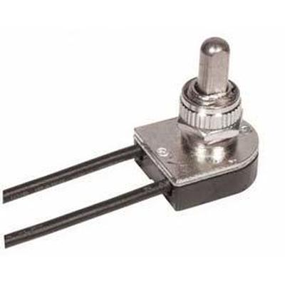 Satco On/Off Push Switch in Nickel Plated