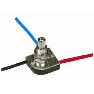 Satco 3-Way Push Switch in Nickel Plated