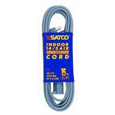 Satco 14-3 SPT-3 Air Conditioner Cord - 12 ft in Gray
