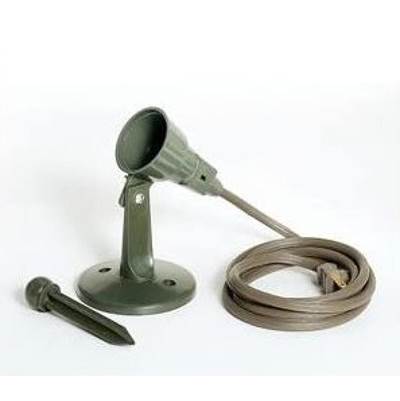 Satco Dual Mount In Ground Flood Light Header in Green