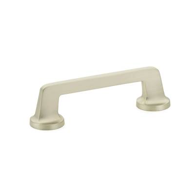 Schaub and Company Northport Cabinet Pull - Round Bases - 4" C-C in Satin Nickel