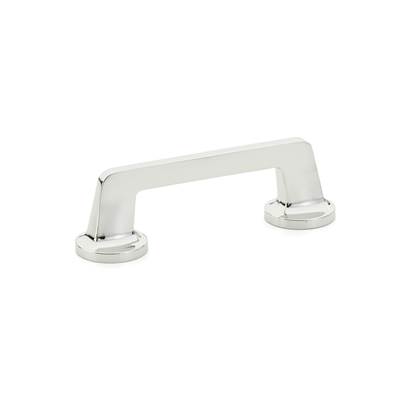 Schaub and Company Northport Cabinet Pull - Round Bases - 4" C-C in Polished Chrome