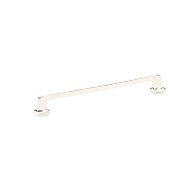 Schaub And Company Northport Cabinet Pull - Round Bases - 10" C-C in Polished Nickel