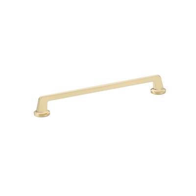 Schaub And Company Northport Cabinet Pull - Round Bases - 10" C-C in Signature Satin Brass