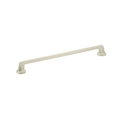 Schaub And Company Northport Cabinet Pull - Round Bases - 12" C-C in Satin Nickel