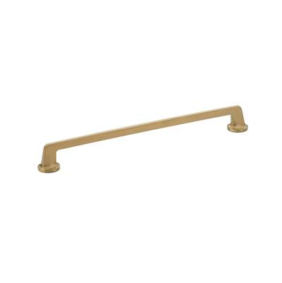 Schaub And Company Northport Cabinet Pull - Round Bases - 12" C-C in Brushed Bronze