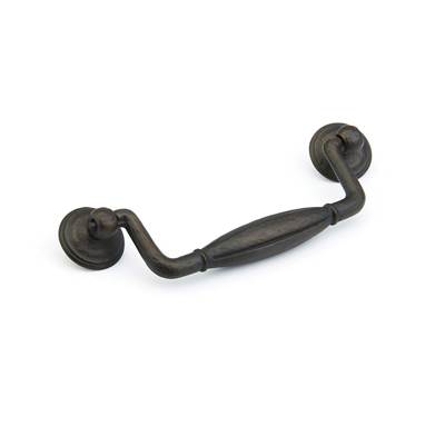 Schaub And Company Siena Bail Pull - 5" C-C - Zinc in Ancient Bronze