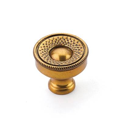Schaub and Company Sonata Cabinet Knob - 1-1/4" in Paris Brass