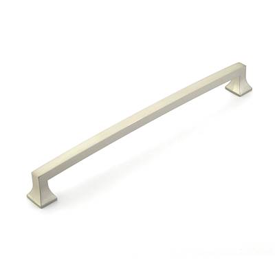 Schaub and Company Menlo Park Arched Appliance Pull - 15" CC - Zinc in Satin Nickel