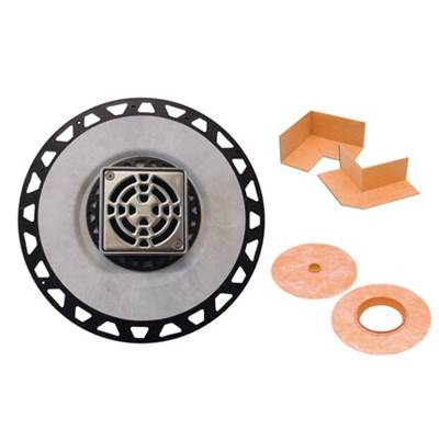 Schluter Kerdi-Drain 2" ABS / 4" Classic Stainless Steel