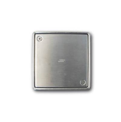 Schluter Kerdi-Drain 6" Square Cleanout Cover in Stainless Steel
