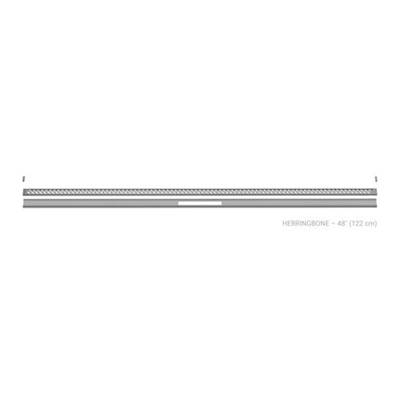 Schluter Kerdi-Line-Vario 4' D13-Herringbone Tssg in Stone Grey