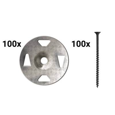 Schluter Kerdi-Board Screws and Washers - 1-5/8'' (100 Each)