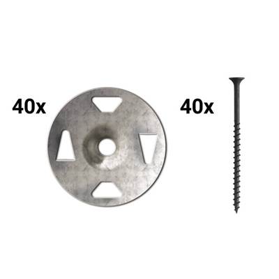 Schluter Kerdi-Board Screws and Washers - 1-5/8'' (40 Each)