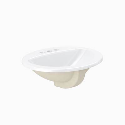 Sloan SS3002 Drop-in Bathroom Sink - 4'' C-set in No Finish
