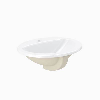 Sloan SS3102 Drop-in Bathroom Sink - 1 Hole in No Finish