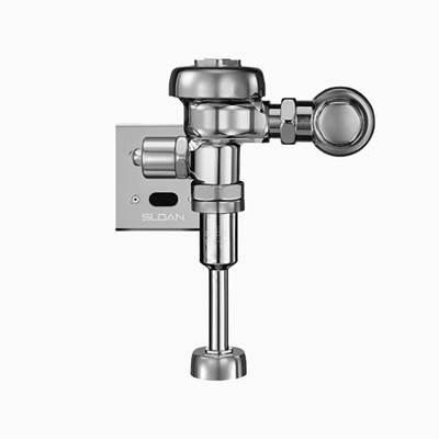 Sloan® 186 Closet Flushometer - 0.5 GPF - DFB ESS W/B110A Flange in Polished Chrome