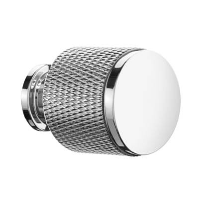 Smedbo Beslagsboden Cabinet Knob - Knurled in Polished Chrome