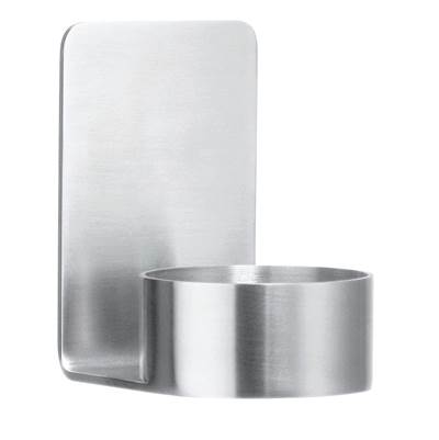 Smedbo Beslagsboden Tea Light Candle Holder - Self-Adhesive in Brushed Stainless Steel