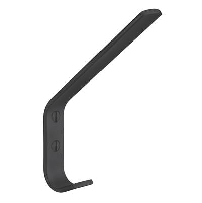 Smedbo Coat and Hat Hook in Black Aluminum