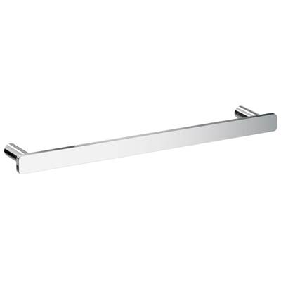 Smedbo 16" Towel Rail with Guest Holder in Polished Chrome