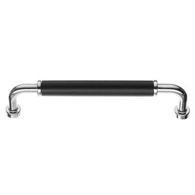 Smedbo Beslagsboden Cabinet Pull in Polished Chrome Black Wood