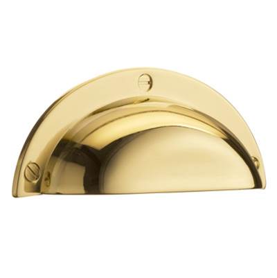 Smedbo Beslagsboden Cup Pull in Polished Brass