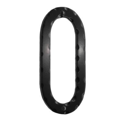 Smedbo Decorative Wrought Iron House Number No.0 - 6 Inch in Black