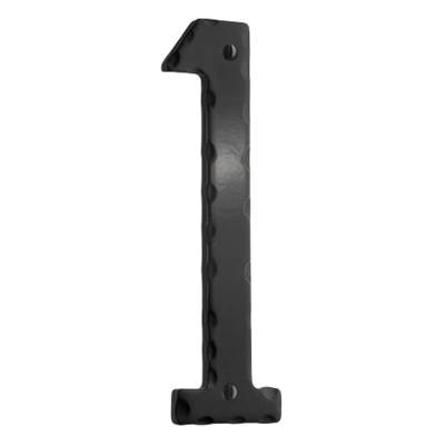 Smedbo Decorative Wrought Iron House Number No.1 - 6 Inch in Black