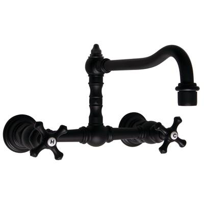 Speakman Proper High Rise Wall Mount Kitchen Faucet - 1.75 GPM in Matte Black