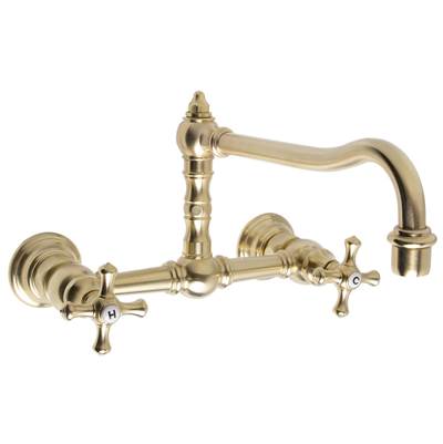 Speakman Proper High Rise Wall Mount Kitchen Faucet - 1.75 GPM in Satin Brass