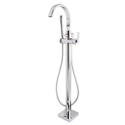 Speakman Lura Free Standing Roman Tub Faucet - Flat Lever Handle in Polished Chrome
