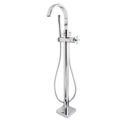 Speakman Lura Free Standing Roman Tub Faucet - Cross Handle in Polished Chrome